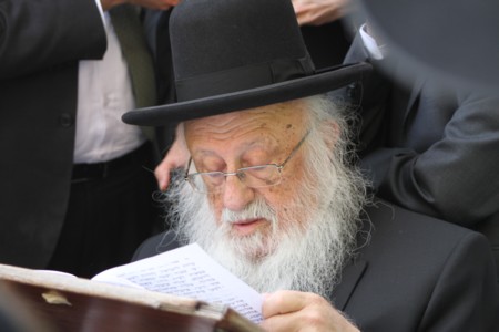 The Distinguished Rabbi, Rabbi Baruch Dov Povarsky, Shlita, visited the Western Wall